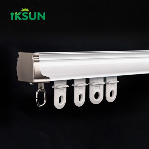 IKSUN Durable Aluminum Curtain Track Wholesale, Specially Designed for Hotels and Engineering Projects - Hình ảnh 2