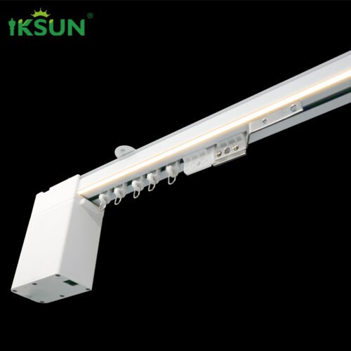 IKSUN 2025 Smart Electric Curtain Track – Voice Control, Remote Included, LED Light, Affordable Price - Image 4