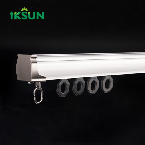 IKSUN Durable Aluminum Curtain Track Wholesale, Specially Designed for Hotels and Engineering Projects