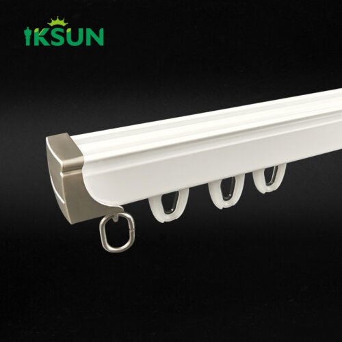 IKSUN Manufacturer Wholesale Durable Aluminum Curtain Track System, Suitable for Home and Office Use, Smooth and Quiet Operation, Affordable Price - Gambar 3