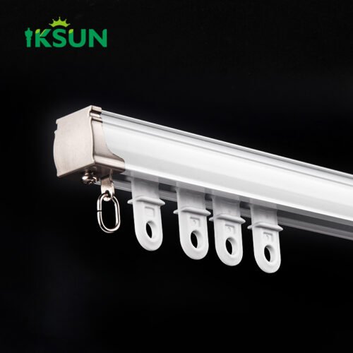 IKSUN Durable Aluminum Curtain Track Wholesale, Specially Designed for Hotels and Engineering Projects - Hình ảnh 4