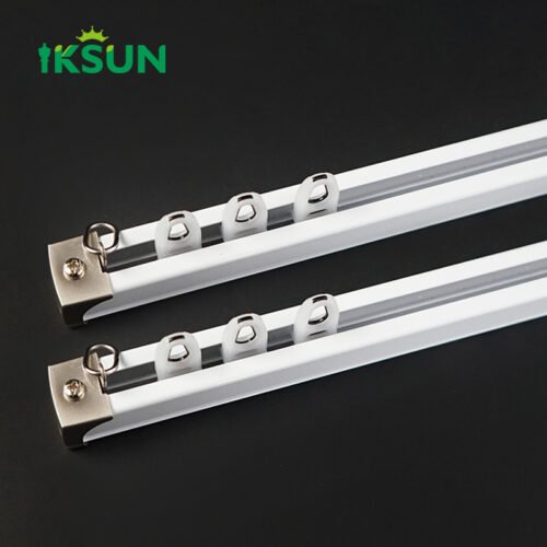 IKSUN Manufacturer Wholesale Durable Aluminum Curtain Track System, Suitable for Home and Office Use, Smooth and Quiet Operation, Affordable Price - Gambar 2