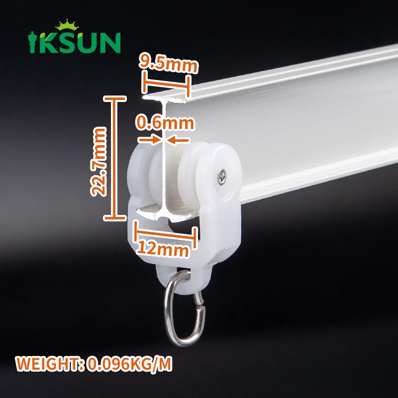 IKSUN Factory Bán buôn Hệ thống theo dõi rèm nhôm bền - Màu sắc có thể tùy chỉnh cho sử dụng nhà và thương mại