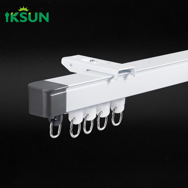 KSUN Adjustable Curtain Track – Smooth Silent Gliding, Easy to Install, Custom Colors & Thickness – Made in China