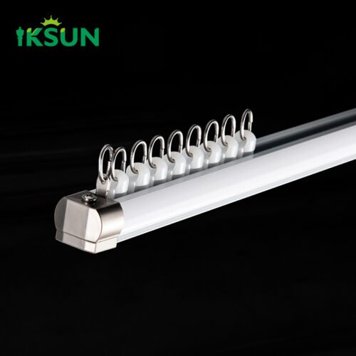 IKSUN Factory High Quality Aluminum Curtain Track System – Durable Ceiling Mount Curtain Rail with Silent Rollers - Image 3