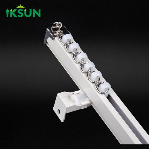 IKSUN China Manufacturer White Aluminum Curtain Track for Commercial & Residential - Image 2