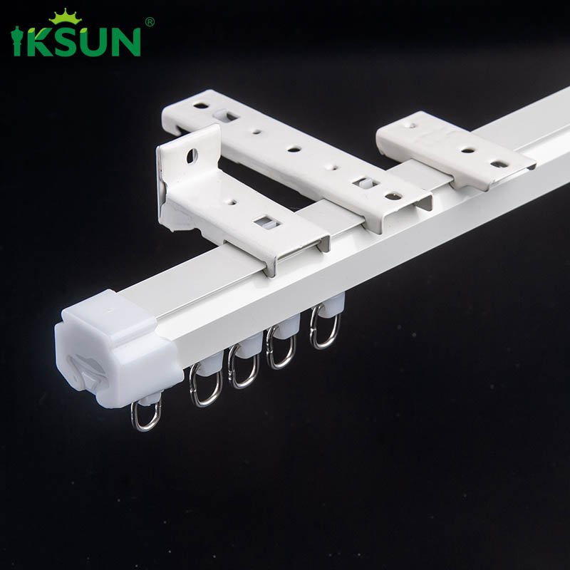 IKSUN China Factory Wholesale Aluminum Curtain Tracks and Hooks – Durable, Easy to Install, Customizable Colors