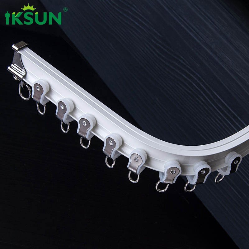 IKSUN China  Factory Flexible Heavy-Duty Aluminum Curtain Track – Ultra-Thin, Bendable, Factory Wholesale for Hotels & Medical Use