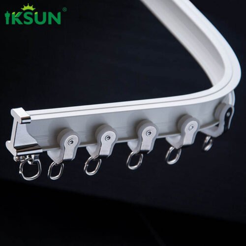 IKSUN China  Factory Flexible Heavy-Duty Aluminum Curtain Track – Ultra-Thin, Bendable, Factory Wholesale for Hotels & Medical Use - Image 2