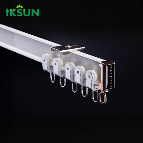 IKSUN Factory Wholesale Alloy Ceiling Curtain Track – Curved and Durable for Commercial Spaces - Immagine 4