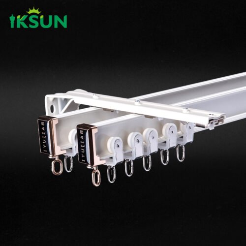 IKSUN Factory Wholesale Alloy Ceiling Curtain Track – Curved and Durable for Commercial Spaces - Immagine 7