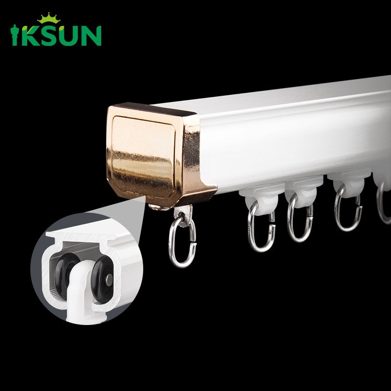 IKSUN Factory Heavy-Duty Curved Curtain Rail – Tailored Fit with Thick 25mm Wall Structure