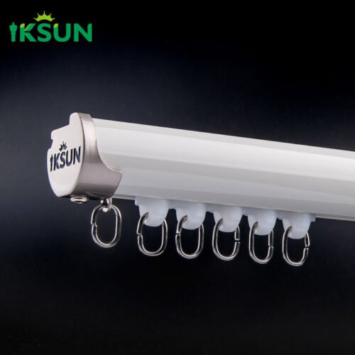 IKSUN Premium Aluminum Wall-Mounted Curtain Track – Silent Operation, Prezzo di fabbrica - Immagine 5