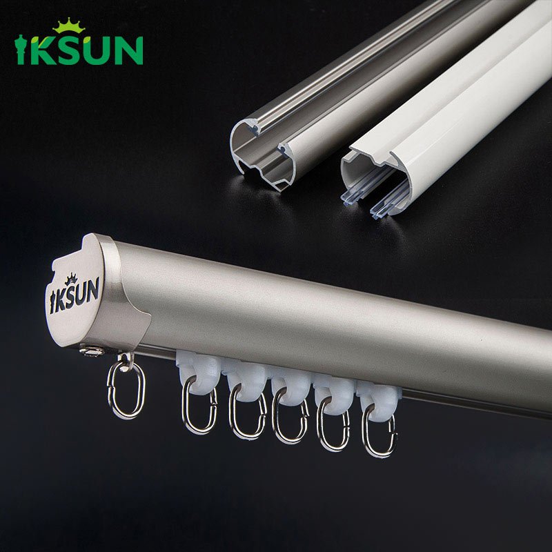 IKSUN Premium Aluminum Wall-Mounted Curtain Track – Silent Operation, Prezzo di fabbrica