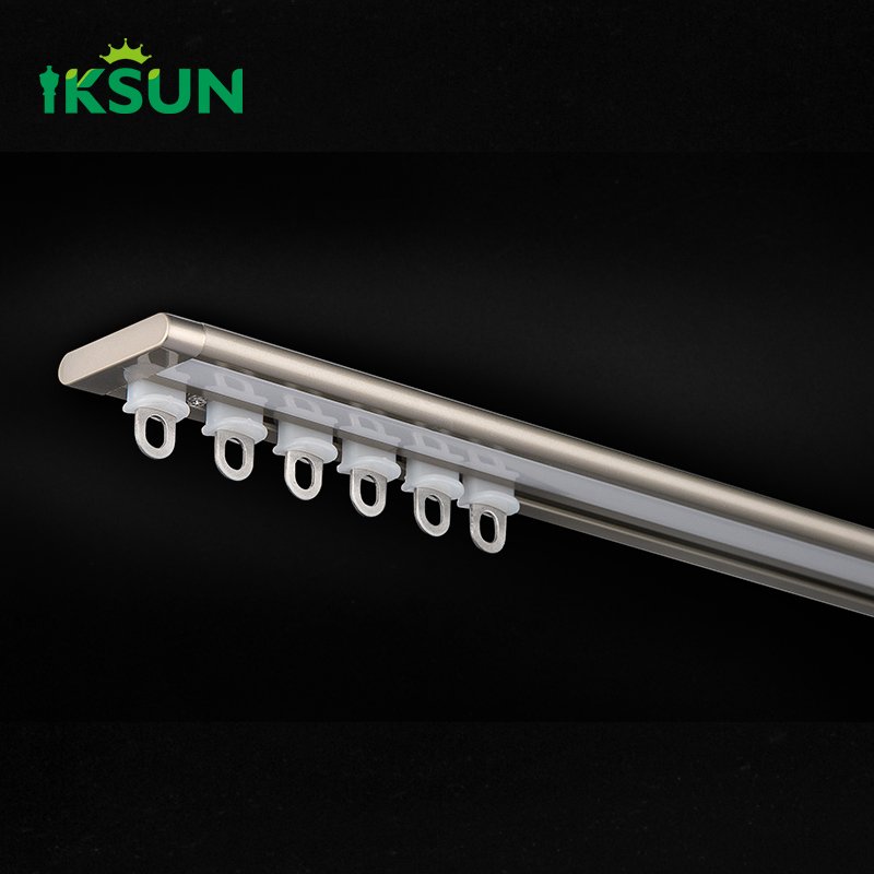 IKSUN Factory  Modern Aluminum LED Curtain Track – Ultra-Thin, Strong, and Seamless in Design