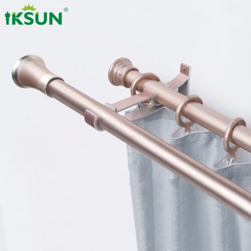 Suitable for hotel use double curtain rod