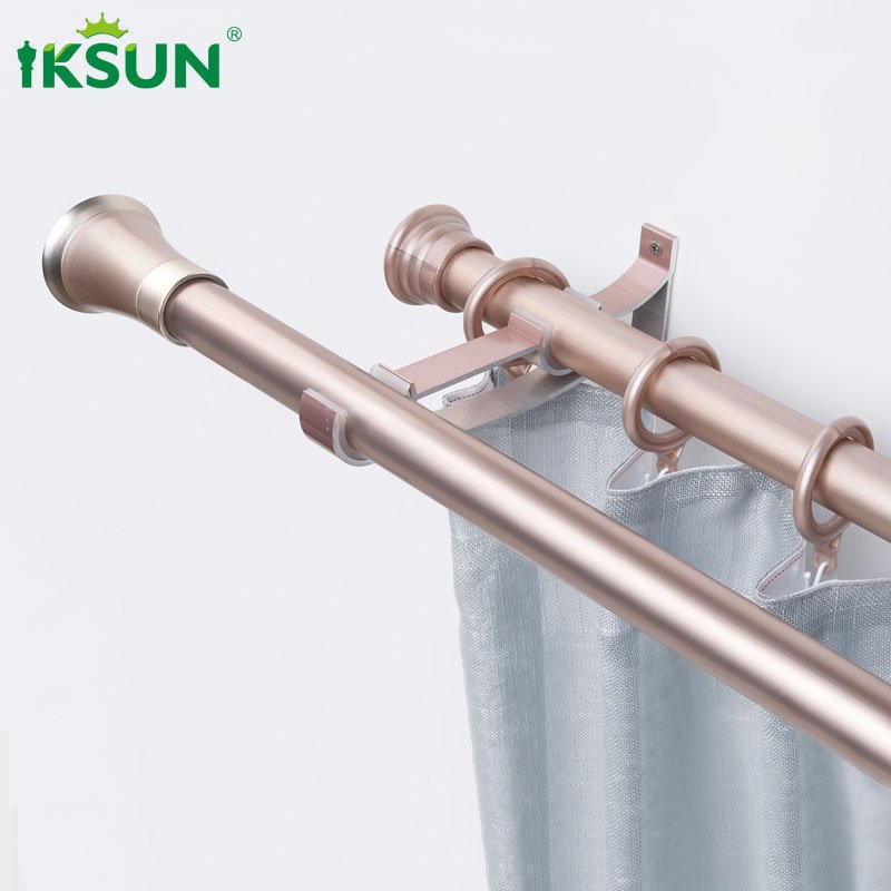 Suitable for hotel use double curtain rod