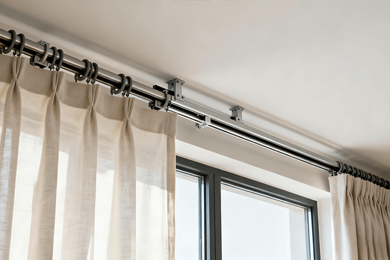 Retractable Track Frame Retractable Curtain Tracks | Flexible Adjustable Track Systems
